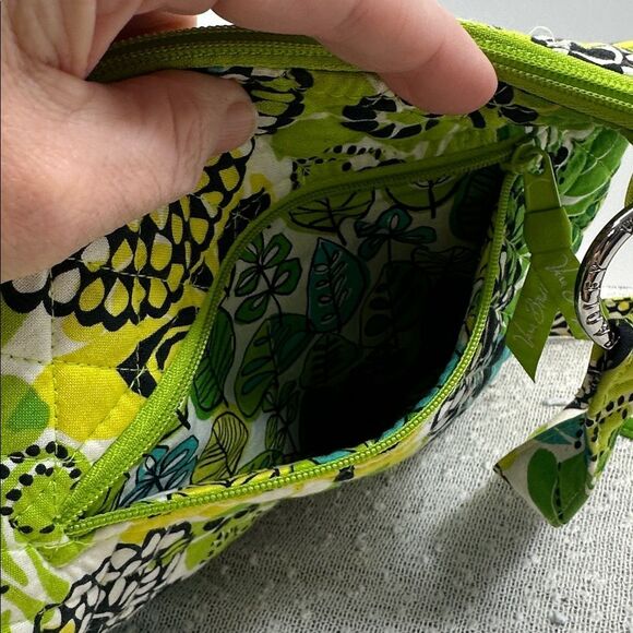 VERA BRADLEY Limes Up Crossbody Purse Bag Tote - Picture 2 of 9